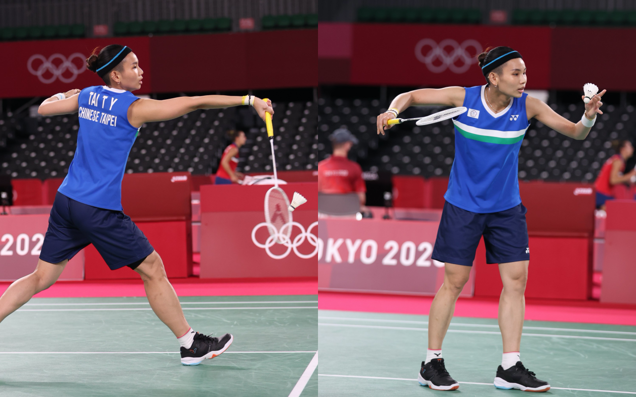 世界球后戴資穎24日對上瑞士選手賈奎特，以直落2輕鬆拿下首勝。（體育署提供）