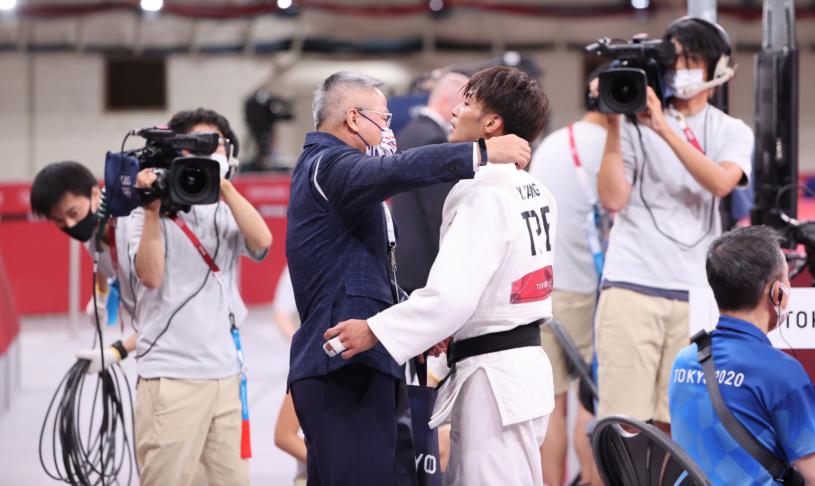 來自屏東的排灣族柔道好手楊勇緯，勇奪台灣本屆第一面獎牌。（體育署提供）