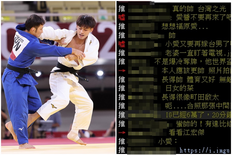 我國23歲柔道選手楊勇緯奪銀,在日本討論度竟比地主金牌選手還高,在PTT掀起熱議。(體育署提供/PTT)