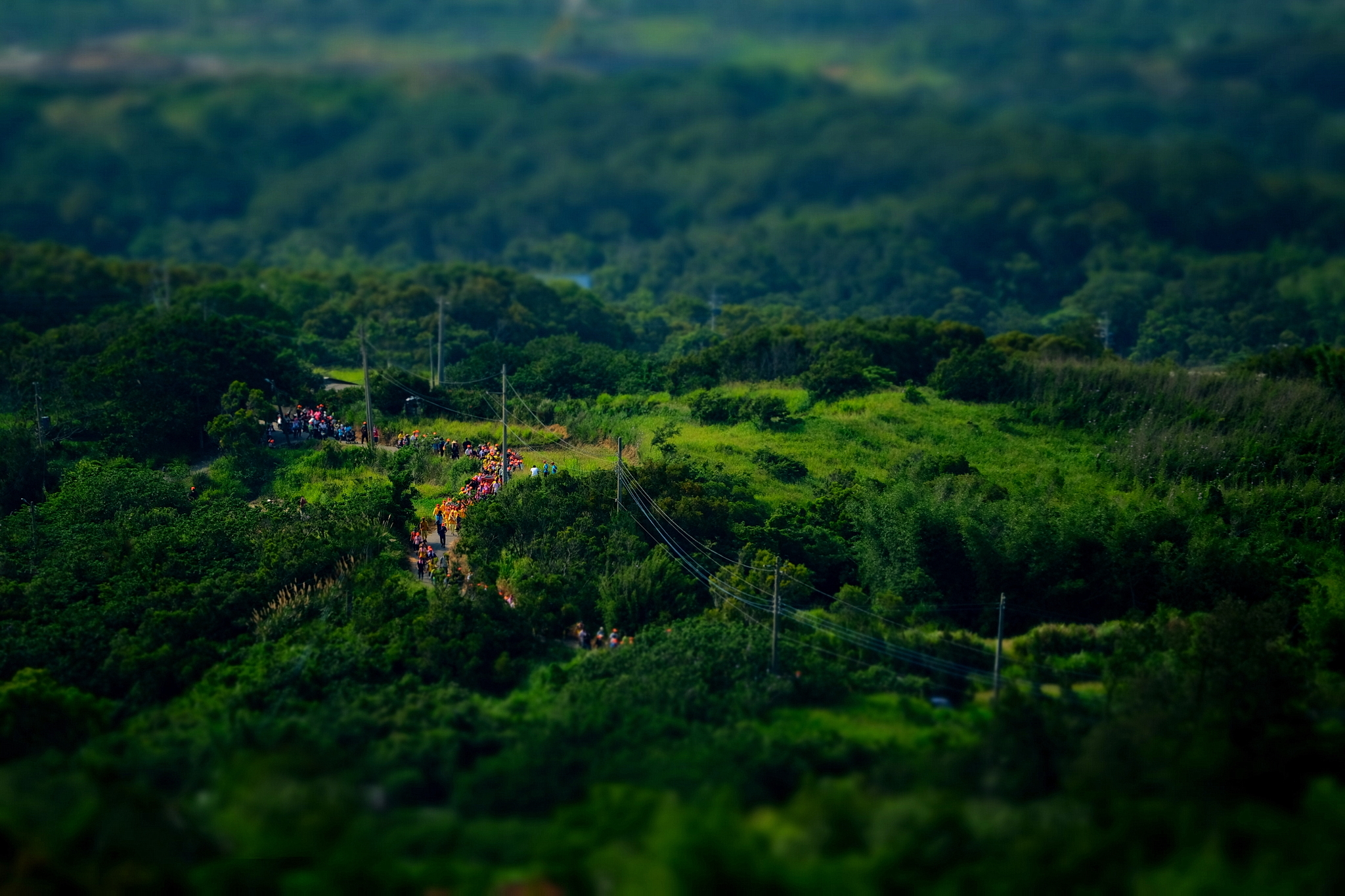 白沙屯媽祖二媽遊庄的畫面，純淨真實。