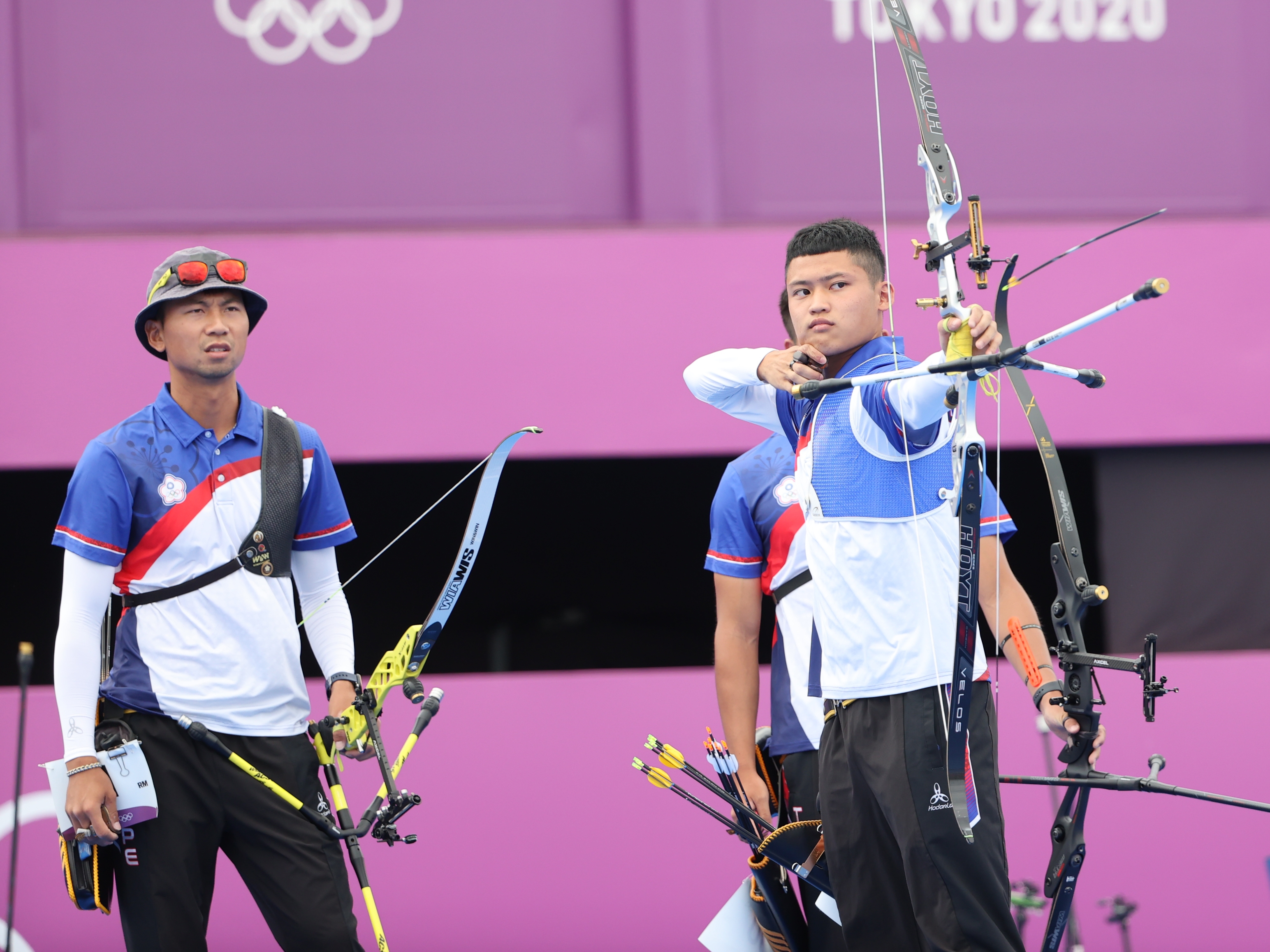 我射箭男團晉級4強賽事。（體育署提供）