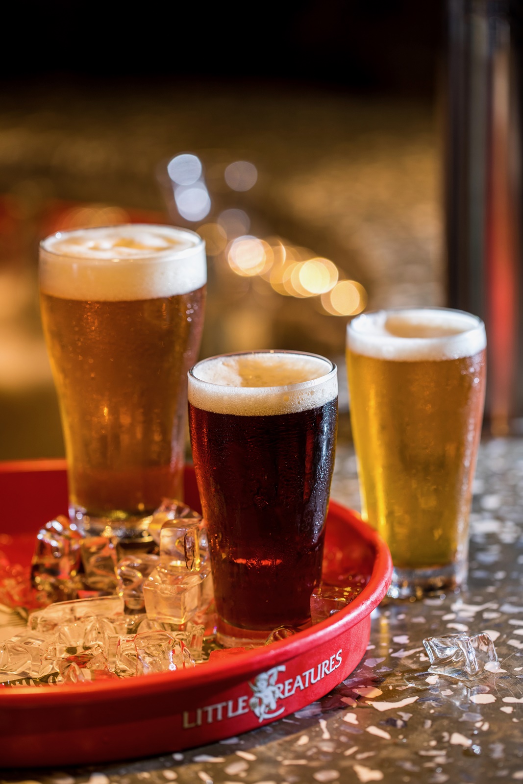 現壓澳洲精釀啤酒可外帶，口味不定時更換。（180～240元／杯）