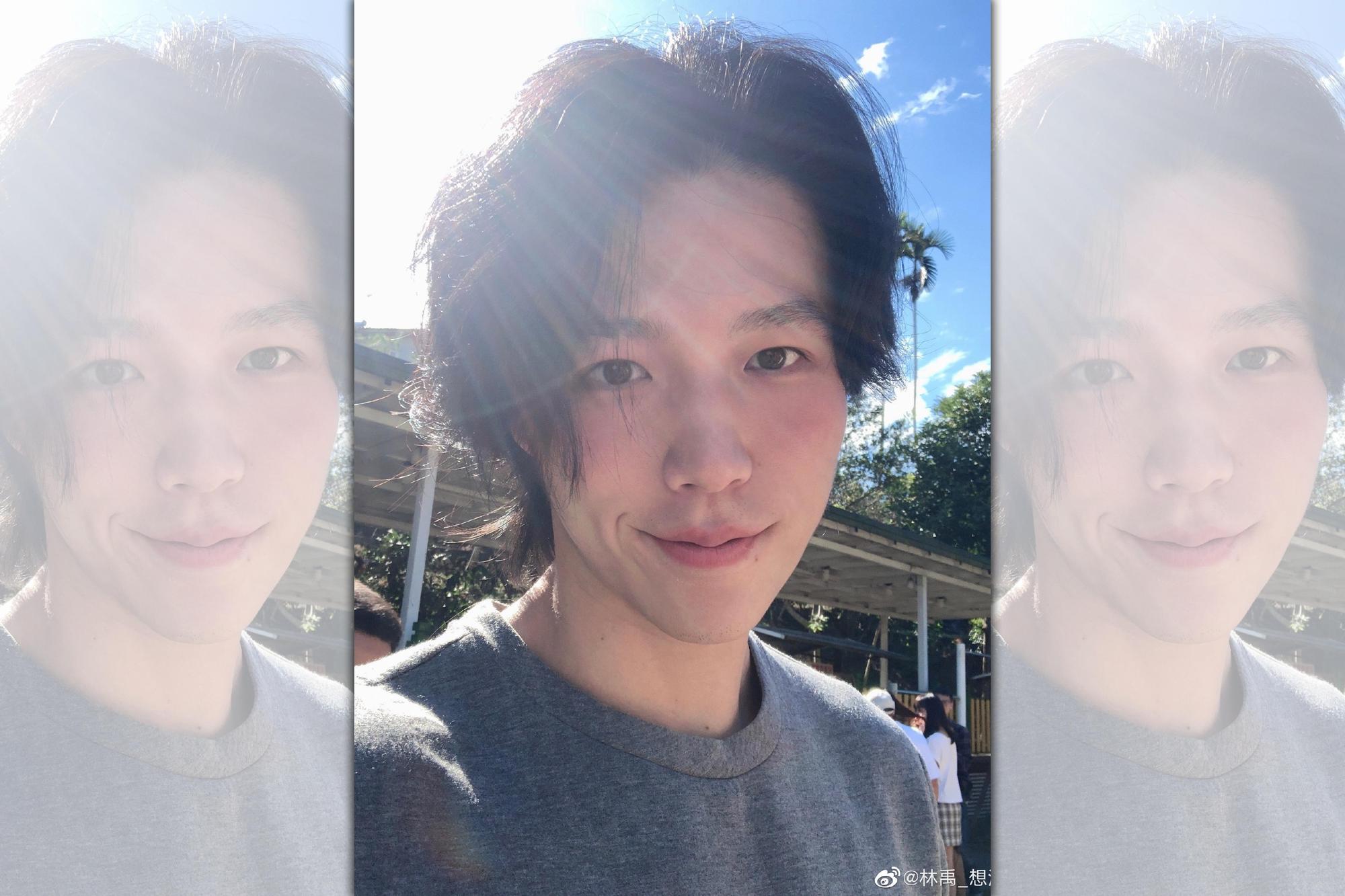 林禹遺傳了父親林瑞陽的俊帥外貌。(翻攝自林禹微博)