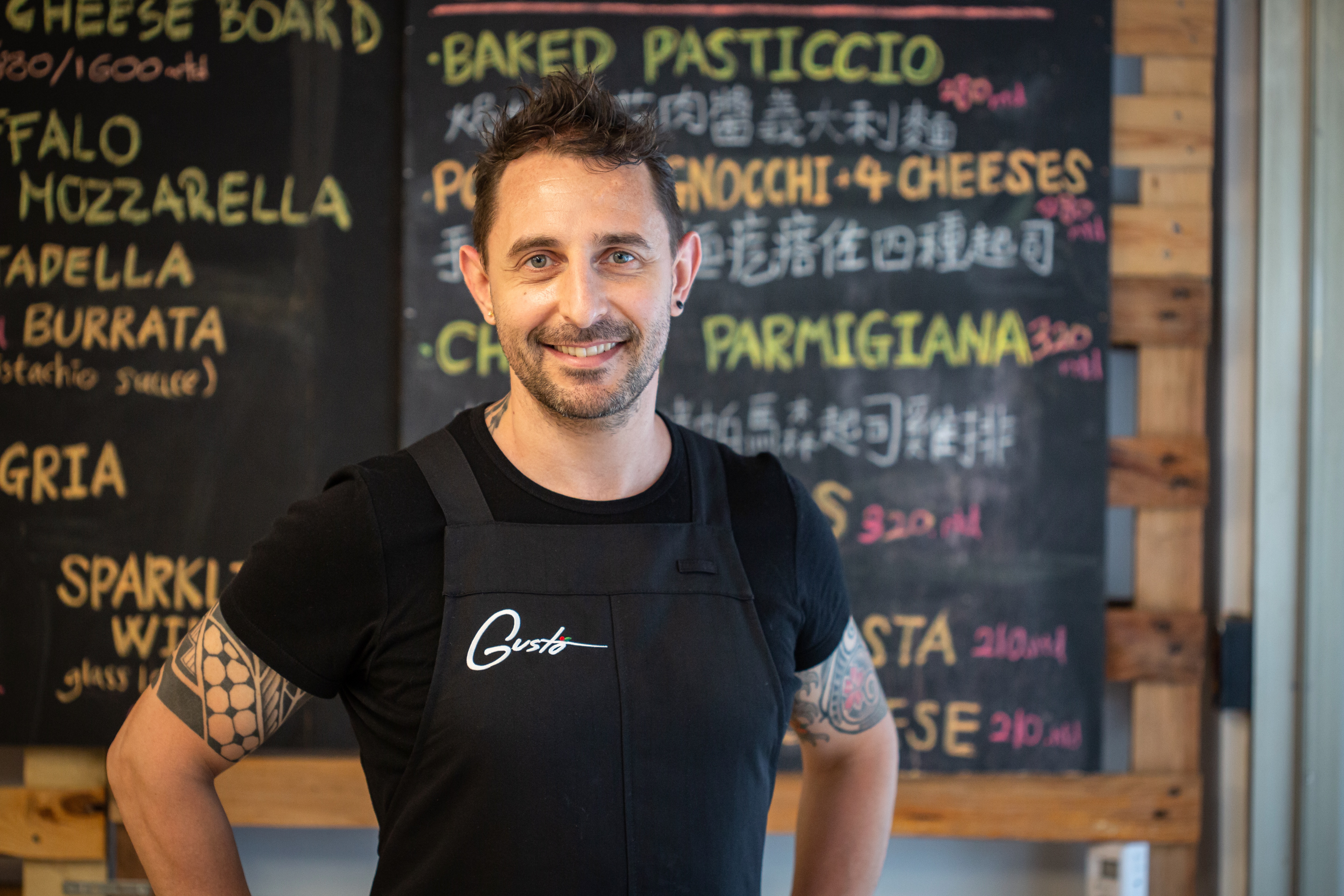 「Gusto-Market Of Taste好食多」老闆丁威廉來自義大利，熱衷推廣家鄉美食。