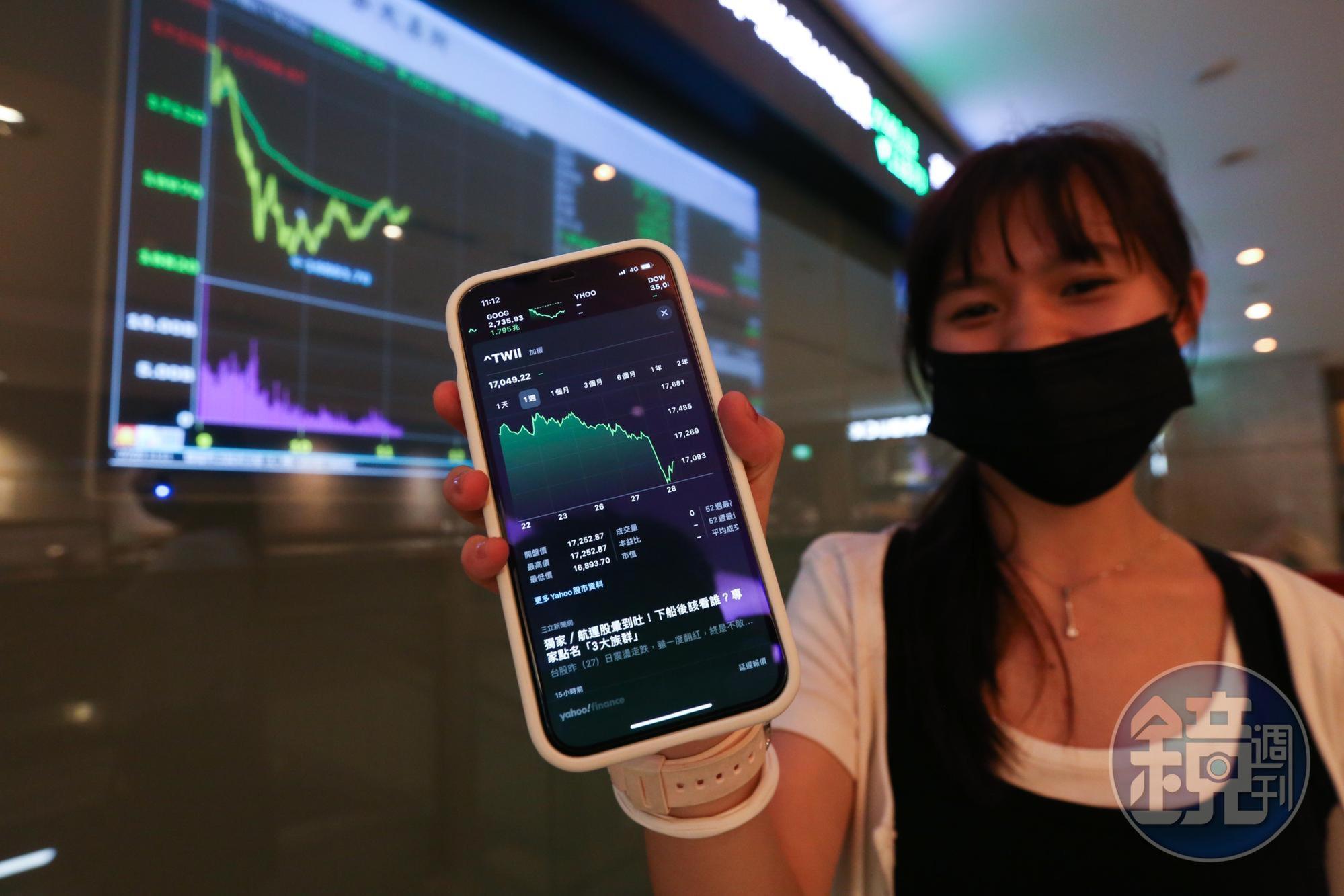 受到陸、港股市全面崩盤影響,台股今盤中大跌逾300點。