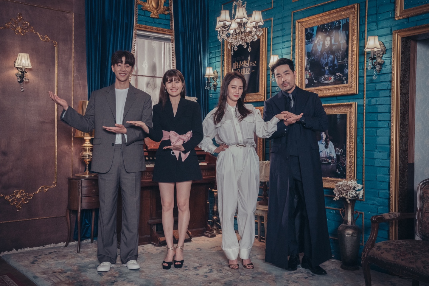 蔡鍾協、南志鉉、宋智孝與河道權的專訪笑聲不斷。（friDay影音提供）