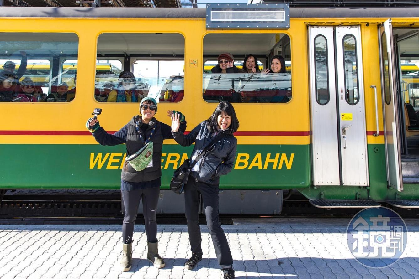過去從格林德瓦到小夏戴克，就是搭乘這班列車上山。