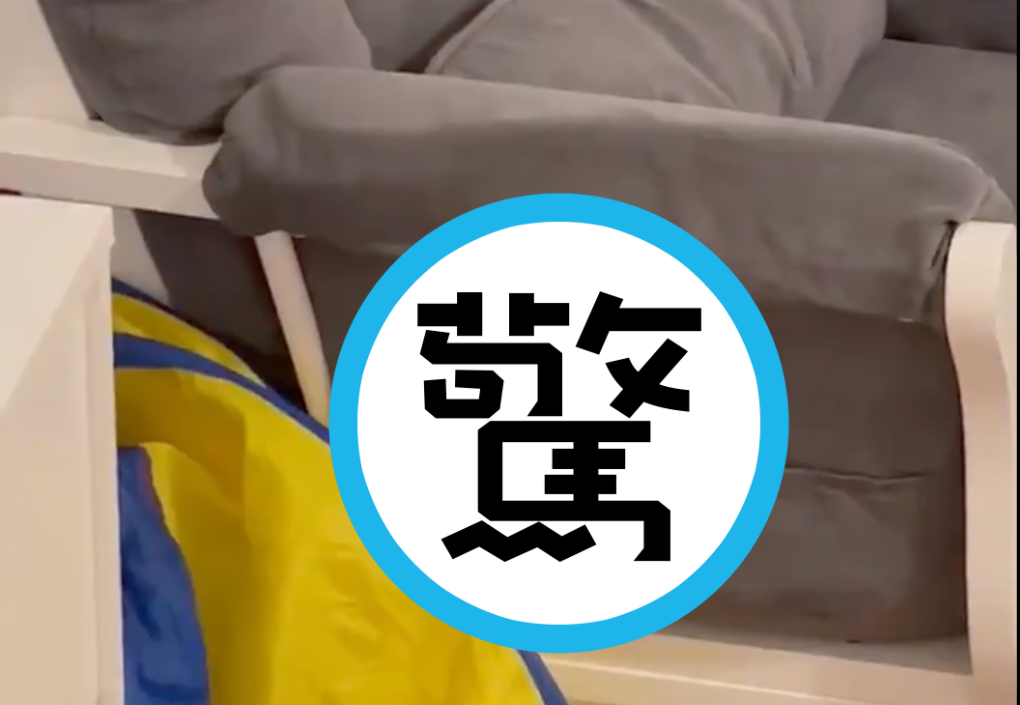 美國一名男子在家中發現巨大蜈蚣。（翻攝自VickGlaze推特）