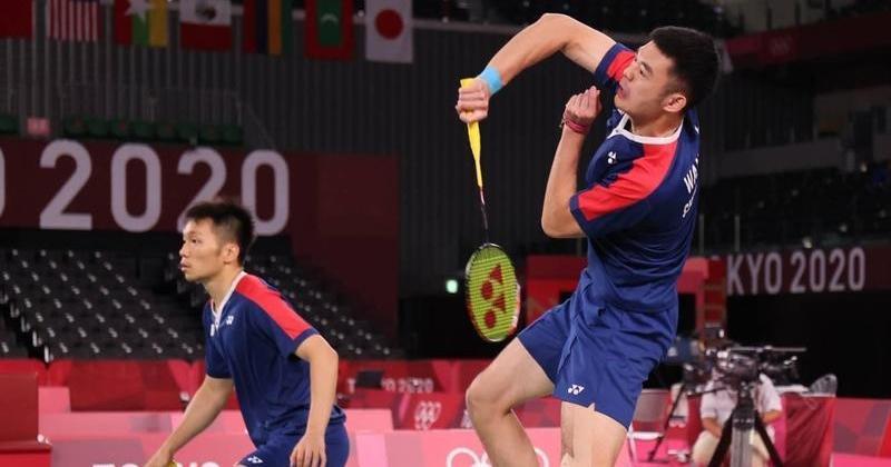 王齊麟、李洋在本屆東京奧運為台灣奪下首面羽球金牌。（體育署提供）