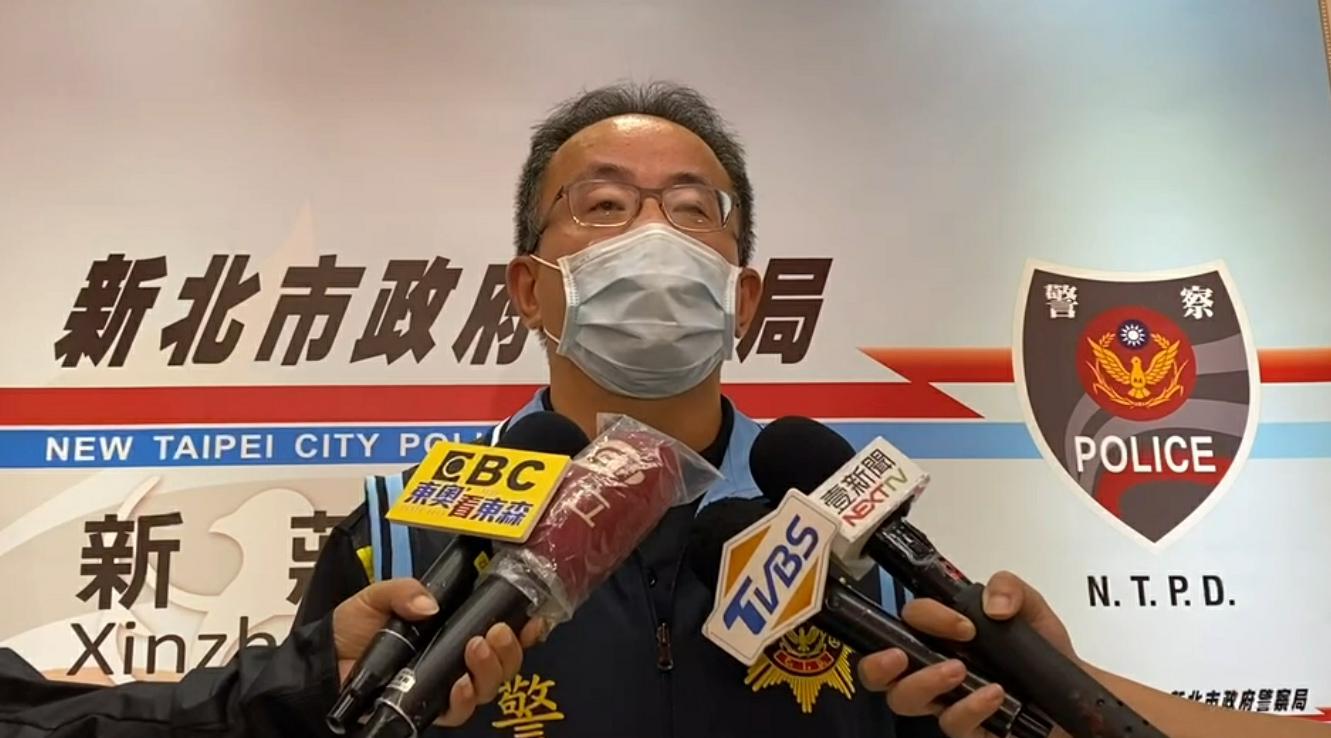 吳嫌晚間8時許打電話給新莊偵查隊長林子翔，表示「處理完事情，我會自行投案」。（警方提供）