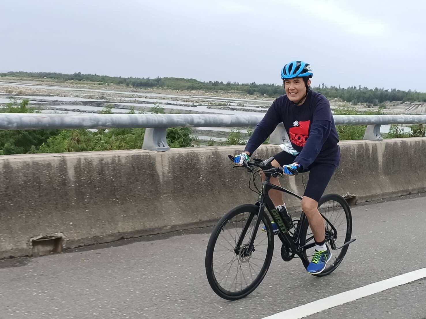 熱愛運動的前總統馬英九。（翻攝馬英九臉書）