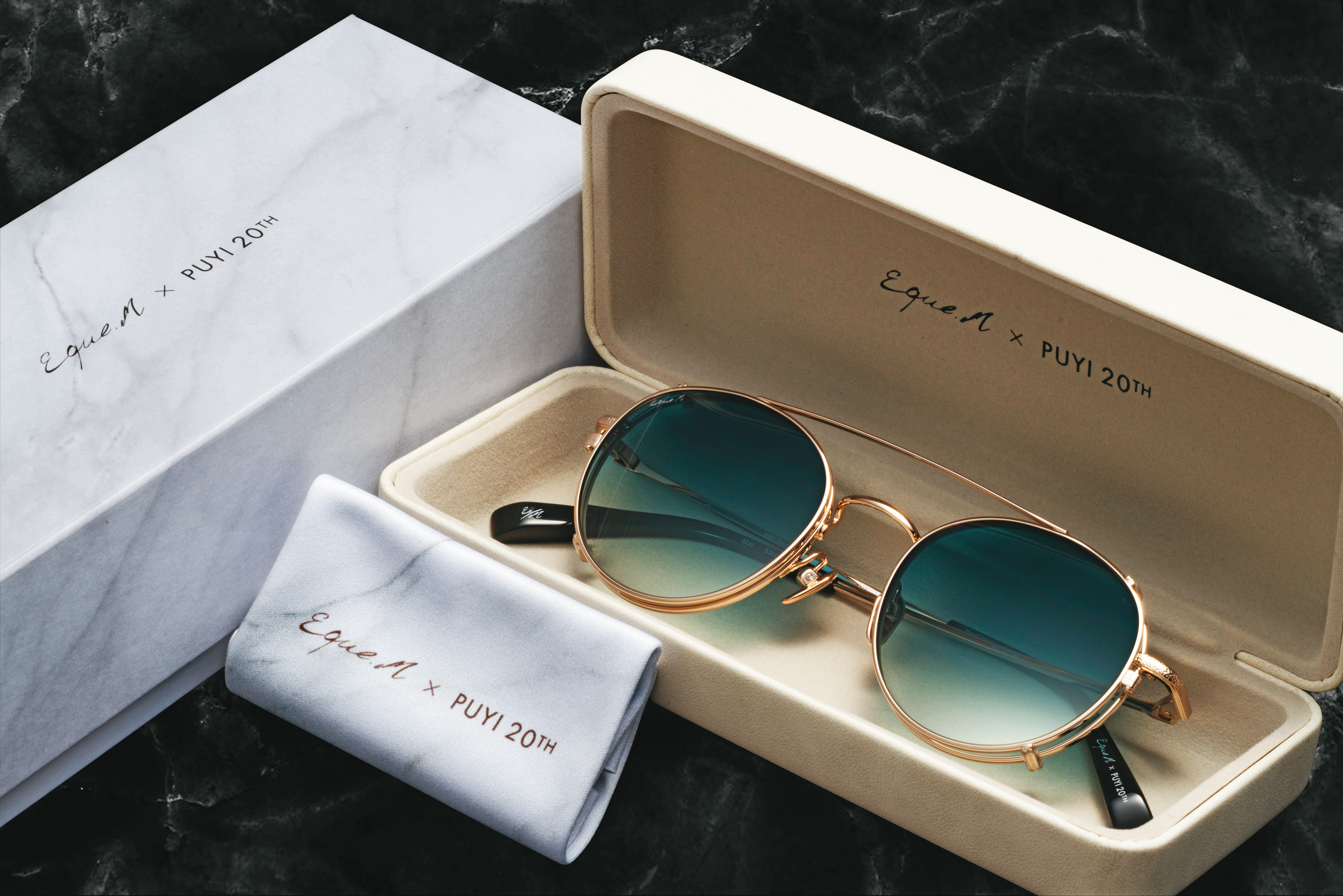 EQUE. M x PUYI MERRY PEANUTS VII太陽眼鏡 NT$25,000（溥儀眼鏡提供）