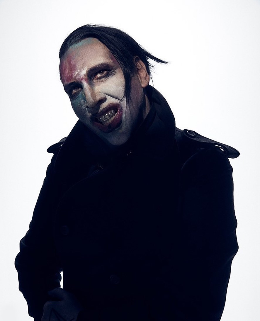 風格非常怪誕駭人的瑪麗蓮曼森。(翻攝Marilyn Manson IG)