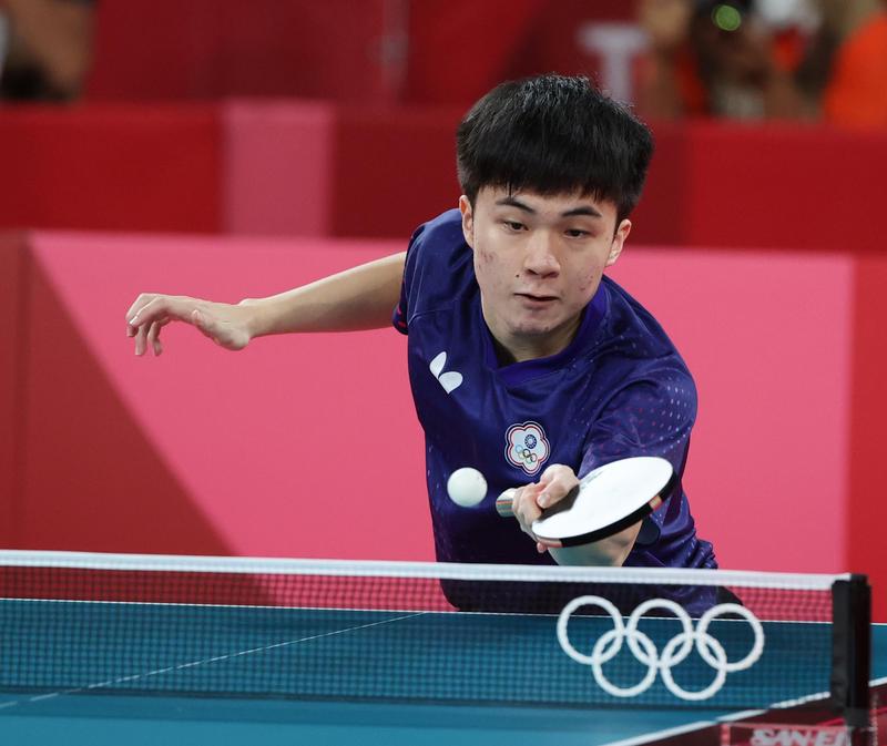 桌球小將林昀儒精彩表現，讓世界驚豔。（體育署提供）