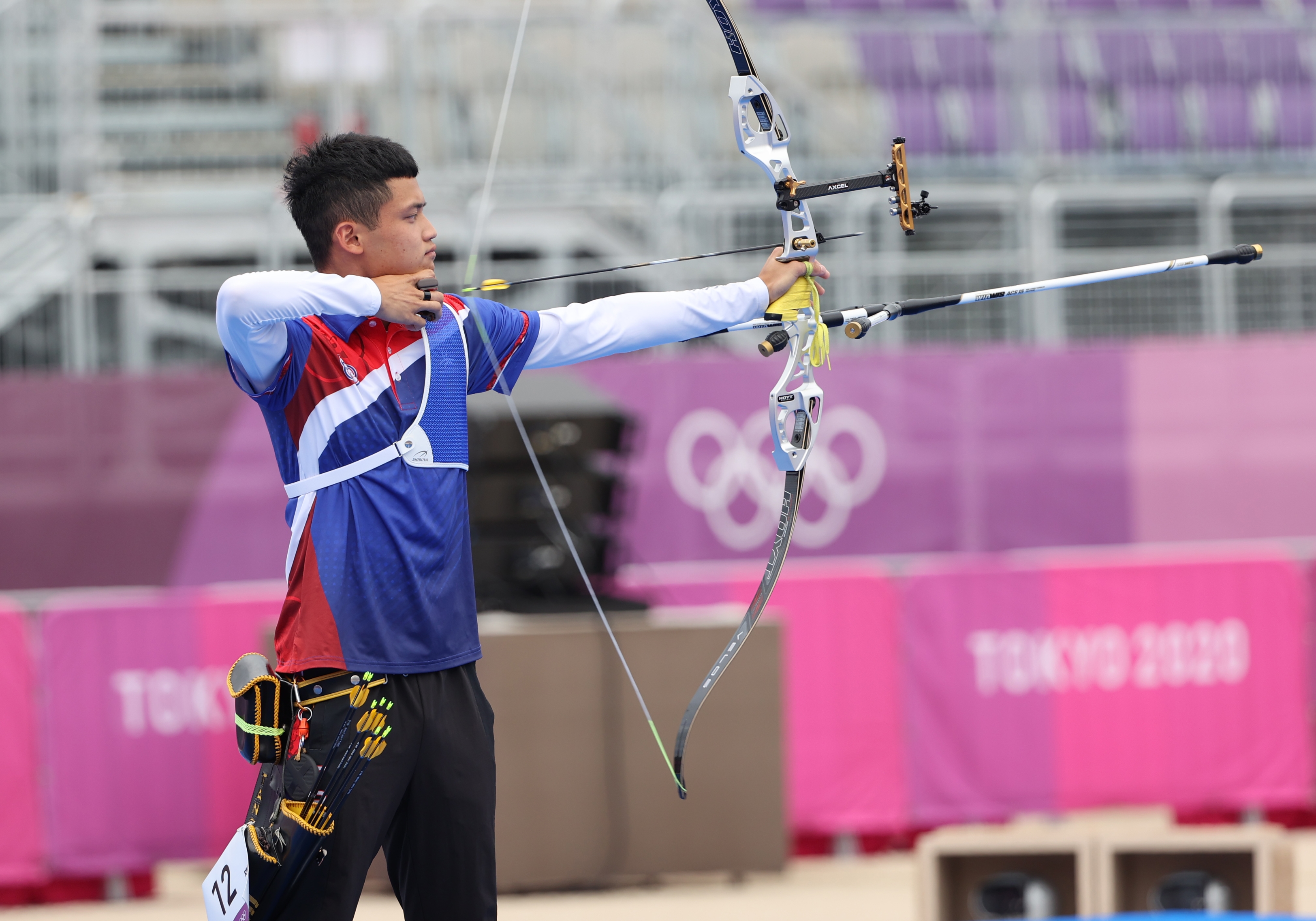 最終銅牌戰中，湯智鈞對上日本好手古川高晴，最終湯智鈞可惜以3比7的積分吞敗，無緣奪下本屆奧運男單射箭銅牌。（體育署提供）