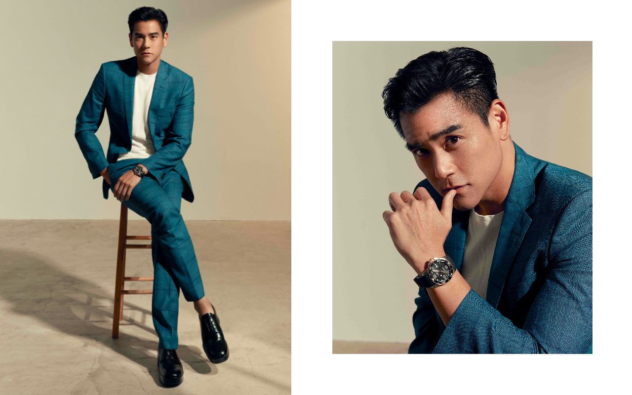 彭于晏以浪琴表優雅大使之姿，拍攝深海征服者系列宣傳片 。（浪琴表提供）