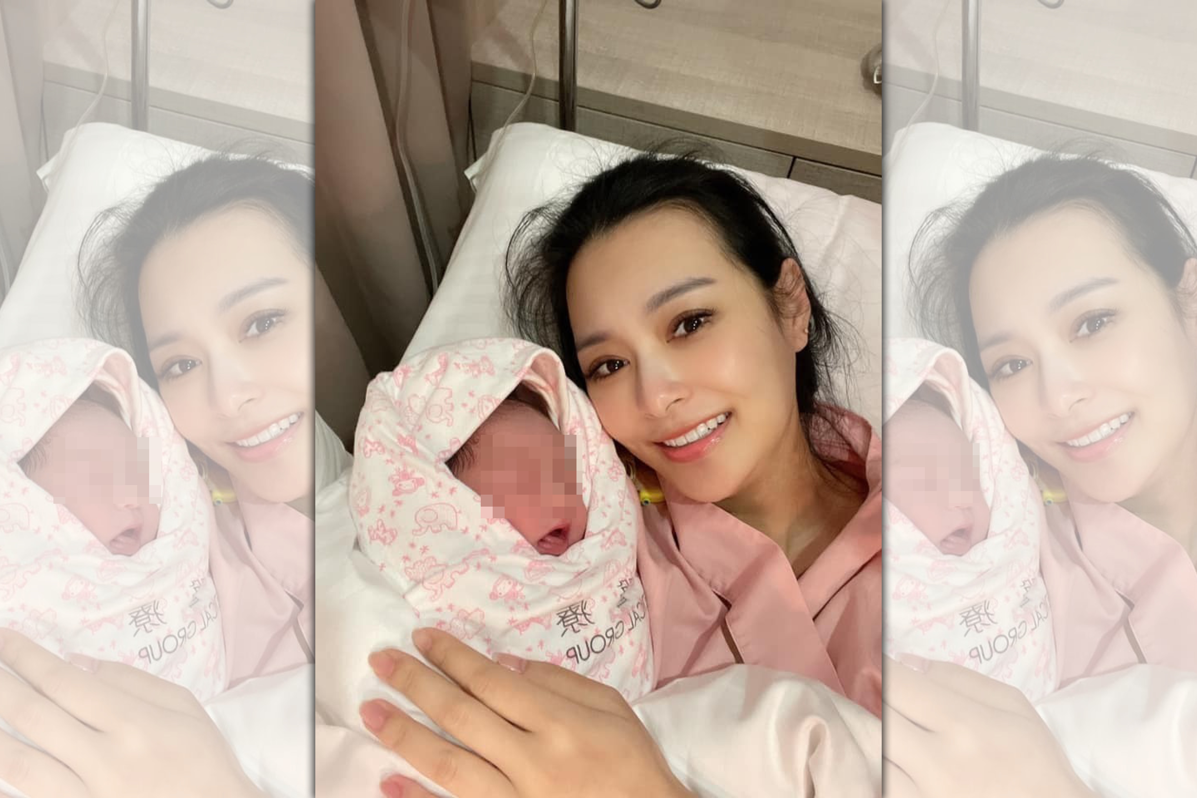 王思佳昨晚順利生下女兒，母子均安。（翻攝自王思佳臉書）