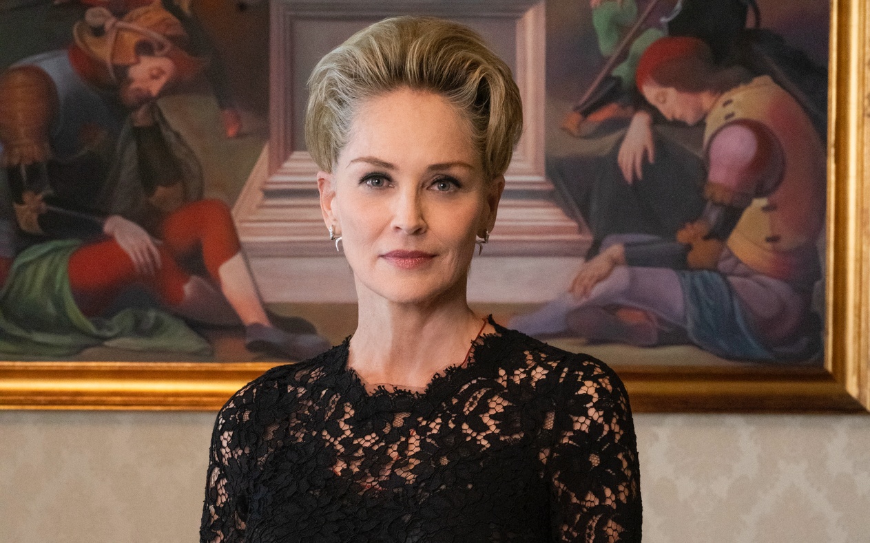 莎朗史東出面競選工會董事成員，表示堅持要全體打疫苗的她，反而被威脅可能會沒戲可拍。（HBO提供）