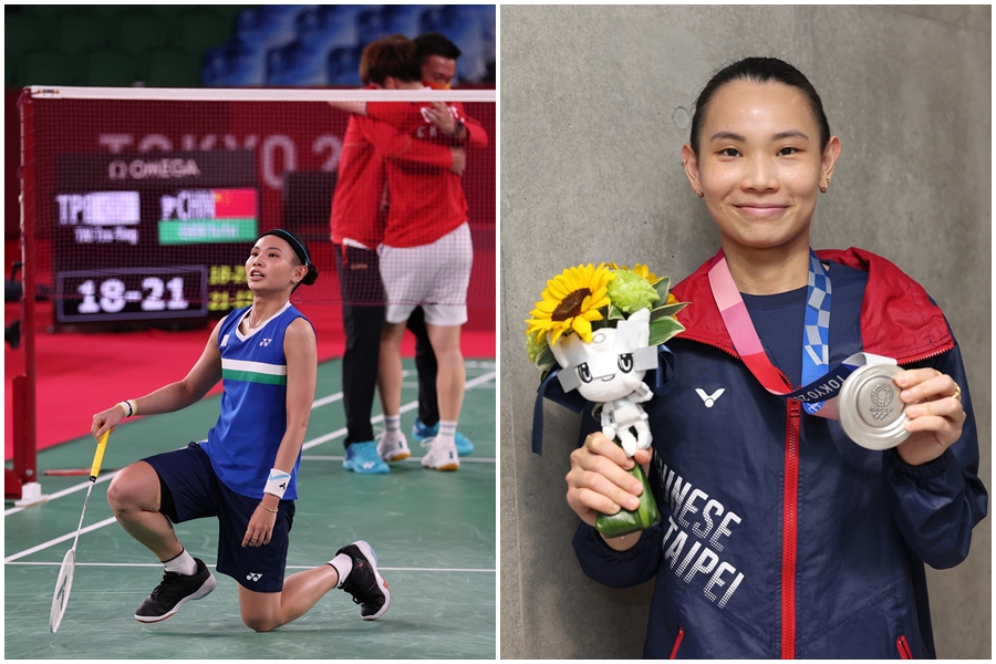 戴資穎本屆東奧羽球女子單打以銀牌收場。（體育署提供）