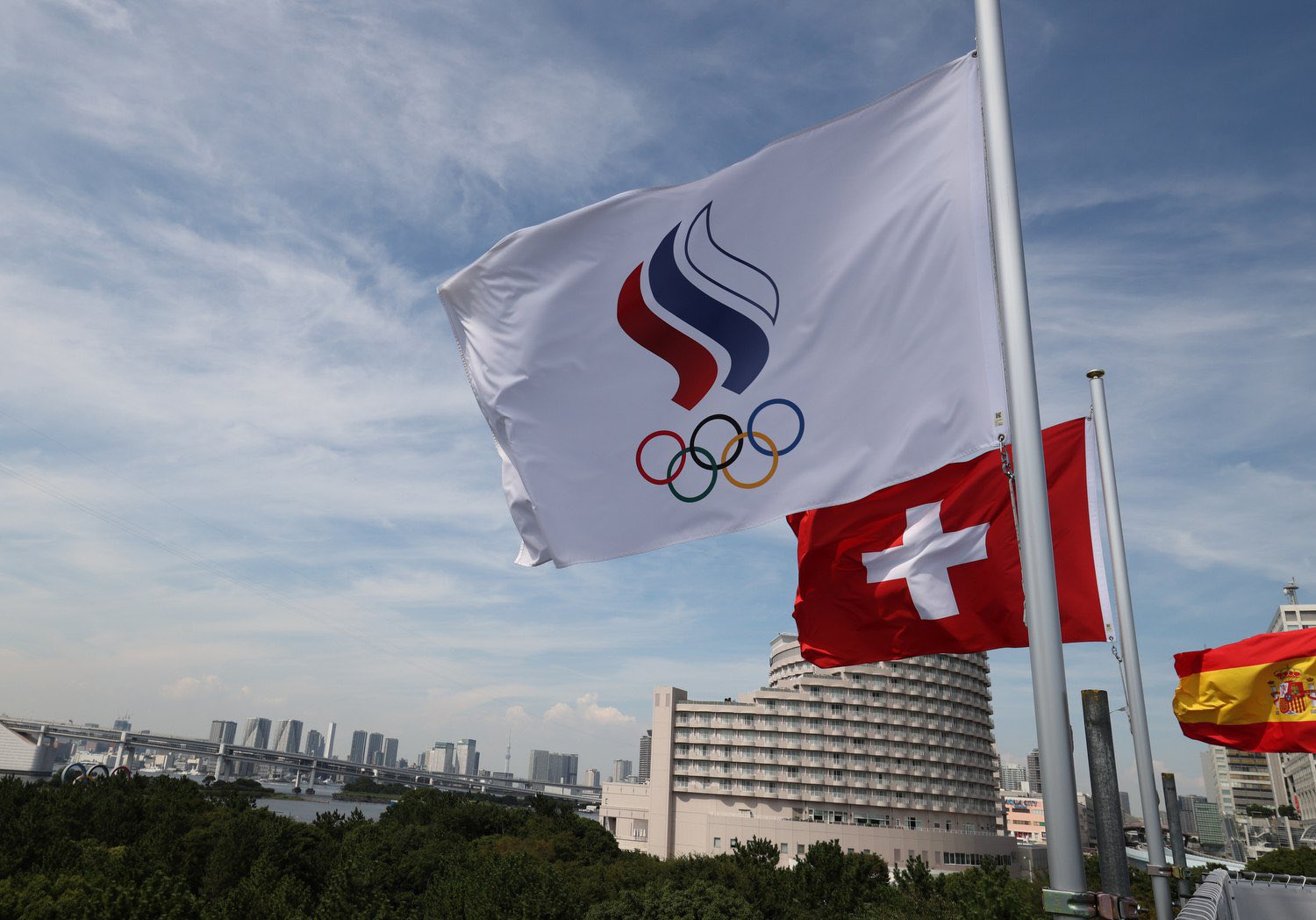 現在推特上標記（#hashtag）ROC，就會出現俄羅斯奧委會旗幟。（翻攝自Olympic Russia推特）