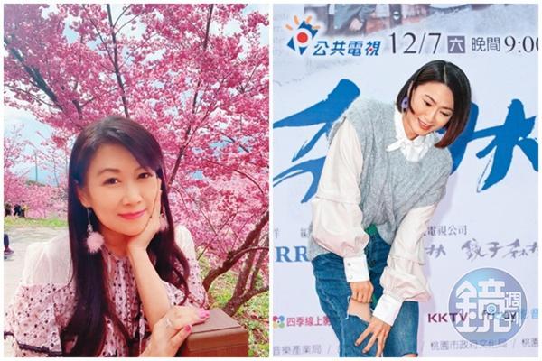 侯怡君（右）愛蕭大陸的情感強烈，她不僅順利擊退小三，對張金鳳也以電話示警，對方因此感到不勝其擾，雖張金鳳（左）已姿態放得低調，不過她臉書上的親友留言仍然留著，替她出了不少怨氣。（本刊資料照、翻攝自張金鳳Envi Chang臉書）