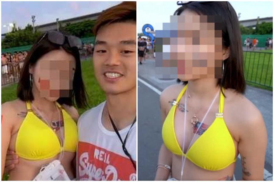 王齊麟去年在「街頭邱比特」配對正妹美甲師,怎料奪金後,女方卻遭出征。(翻攝自黑男YouTube)