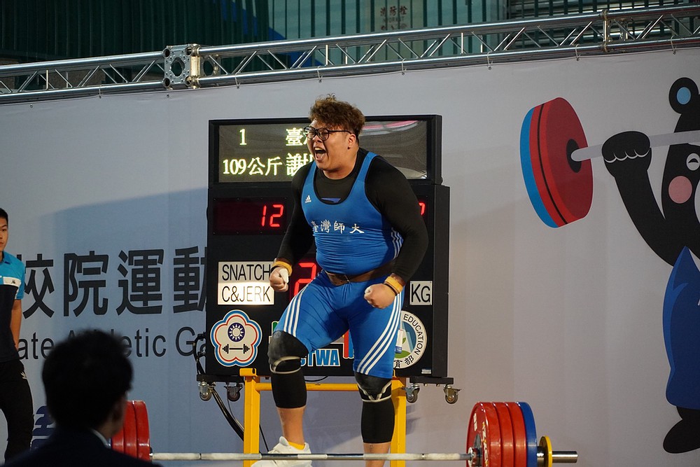 謝昀庭今日出戰東奧男子舉重109公斤以上量級比賽。（翻攝自台中市政府官網）