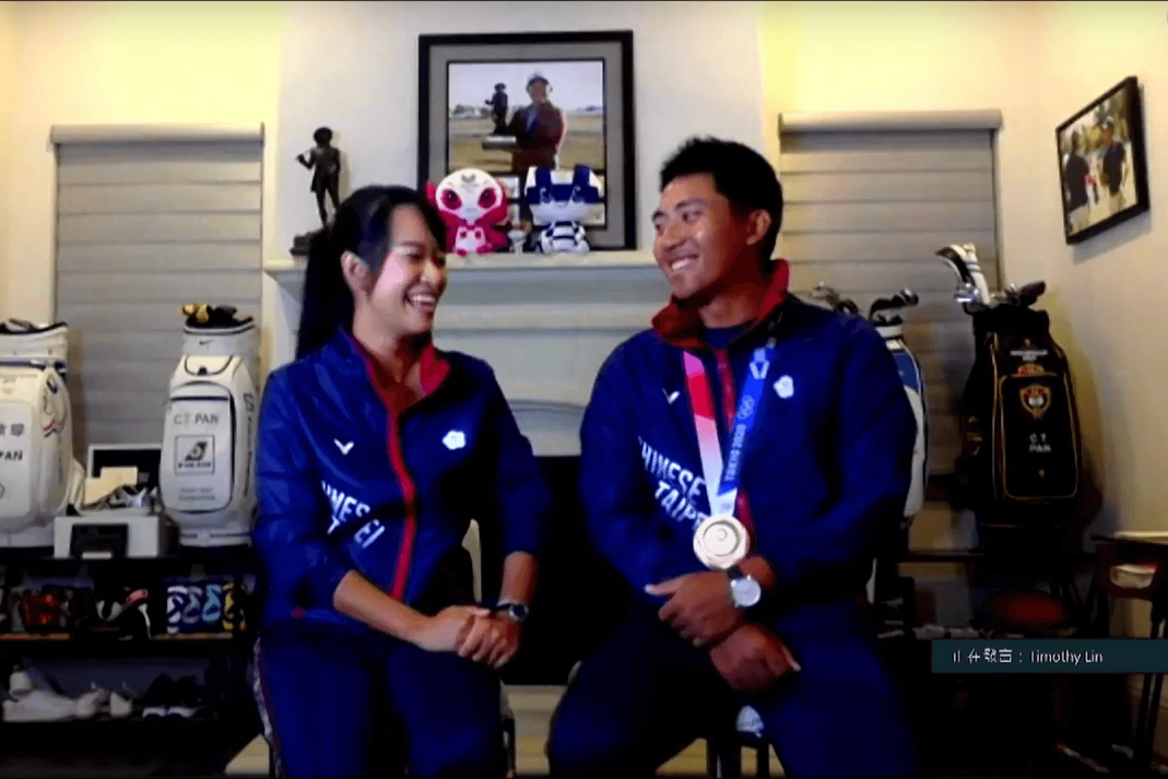 潘政琮夫妻已抵達美國，準備重返美巡賽賽事。（翻攝自Capture蓋艾傳媒YouTube）