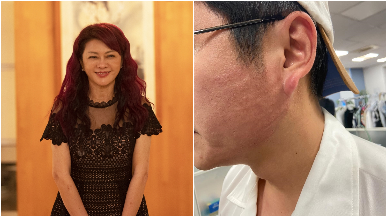 葛蕾坦言與黃靖倫拍攝巴掌戲是第一次見面，結果拍完後相當憂心。（TVBS提供）