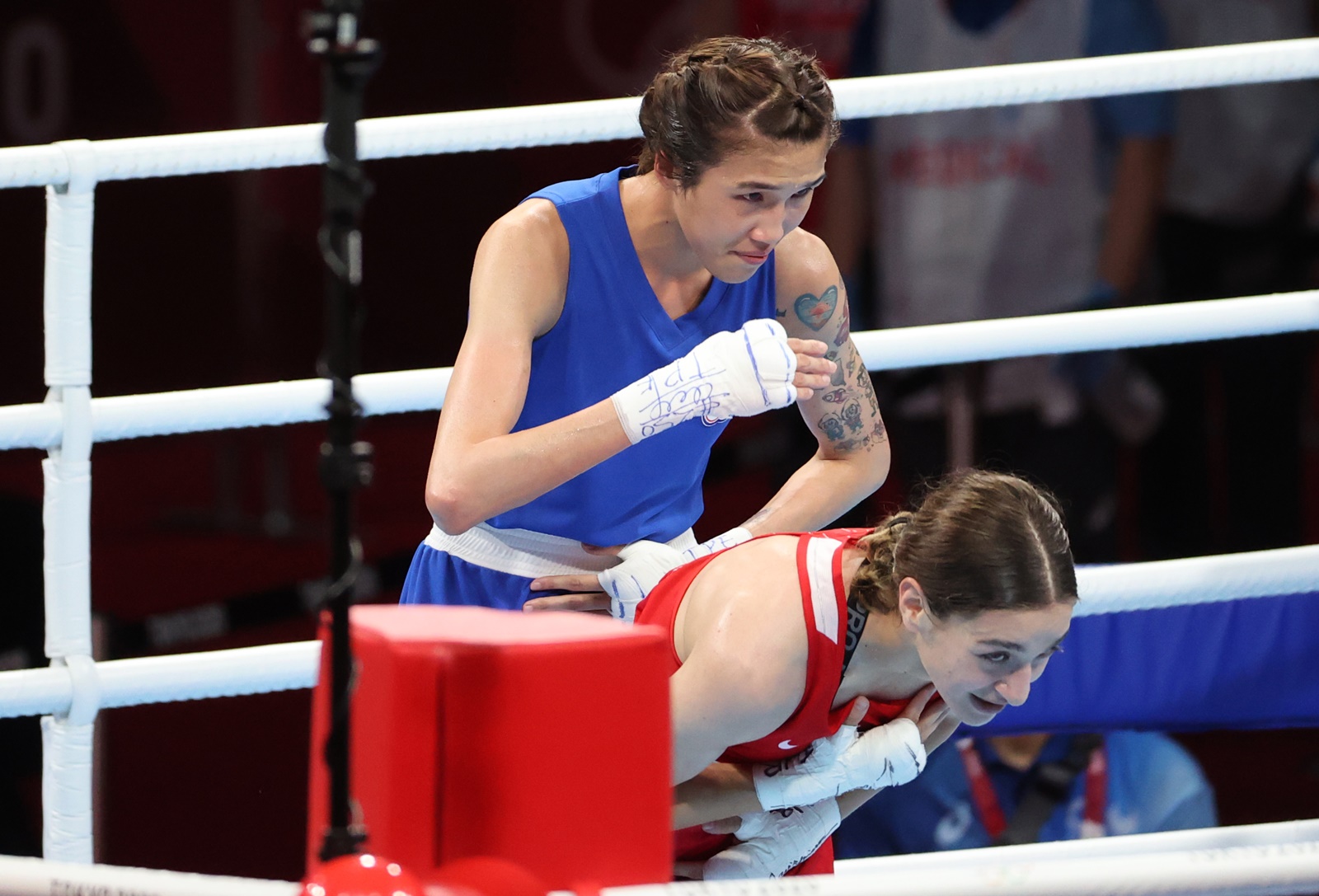 拳擊女將黃筱雯無緣挺進女子51公斤決賽，仍以銅牌坐收。（體育署提供）