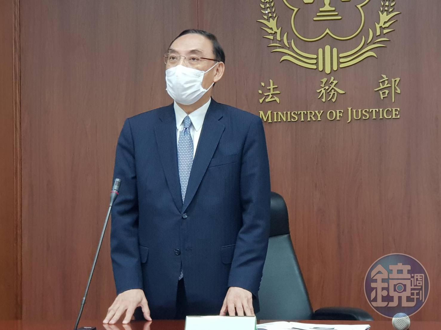 法務部長蔡清祥不但大力讚揚林明誼的表現,還透露未來司法互助還會再傳捷報。