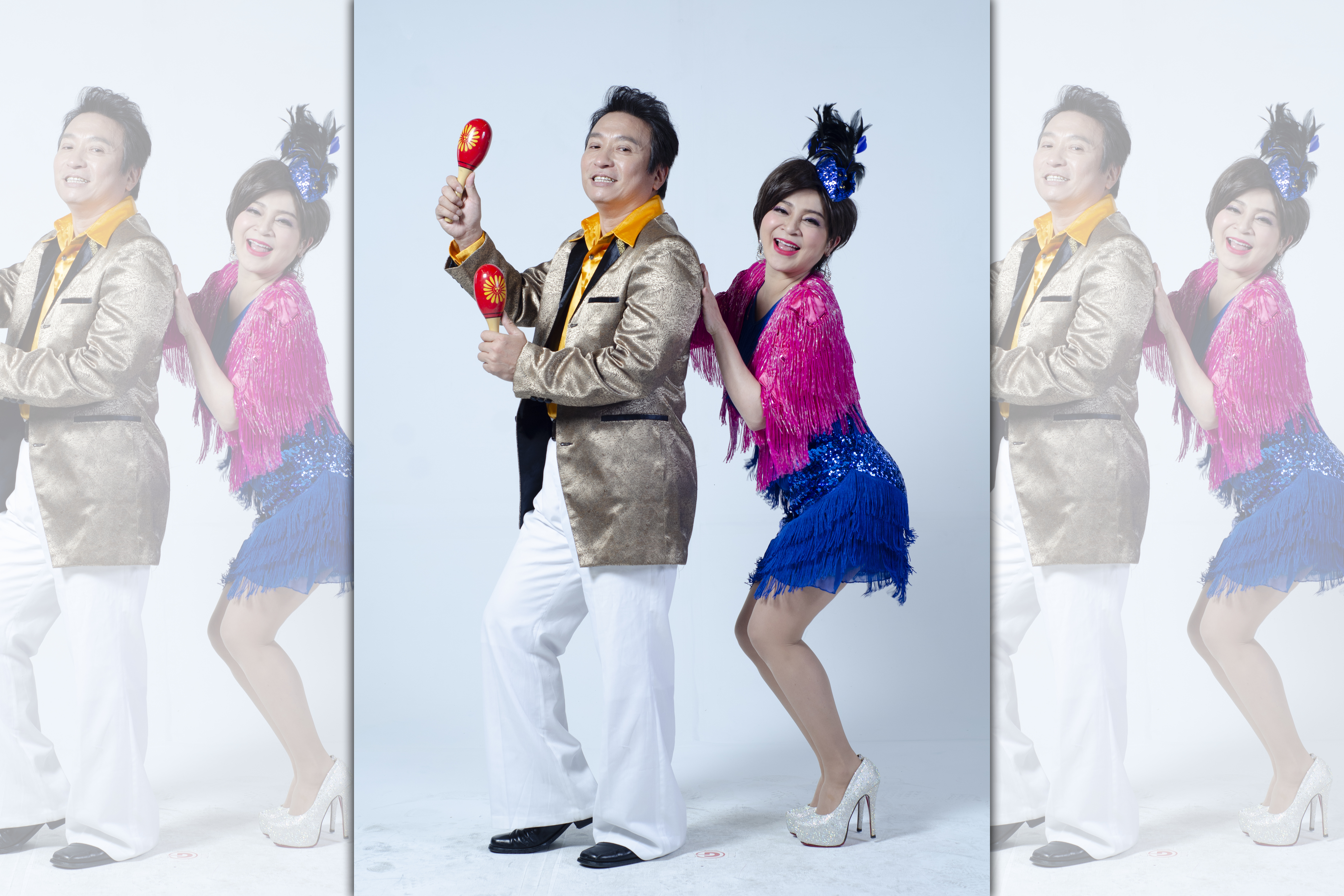 黃金歲月劇中雙星報喜，受邀出唱片讓王彩樺想到20多年前的往事。（民視提供）