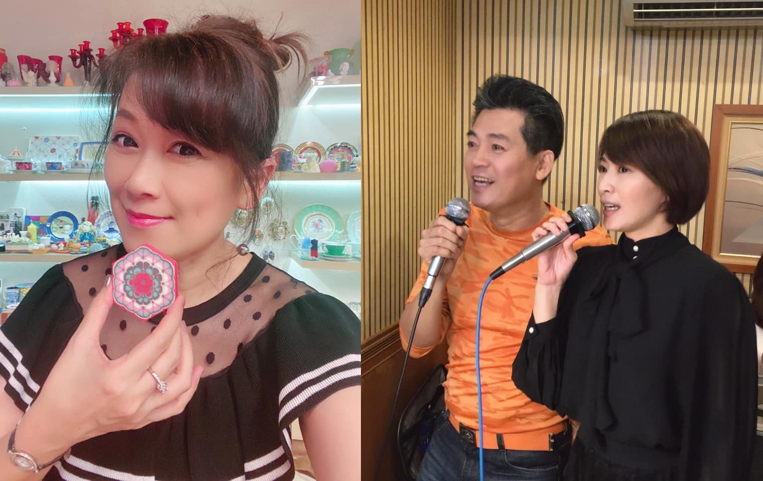 張金鳳最近發臉書，再次對於「蕭氏夫妻」多所不滿。（翻攝張金鳳、侯怡君臉書）