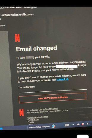 前妻和新情人偷偷把他的暱稱改成「○你前妻的老兄」。(翻攝自Reddit)