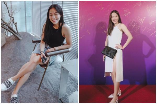 依瑟儂的修長美腿搭配甜美笑容,讓不少粉絲大讚「太漂亮了!」(翻攝自ratchanokmay IG)