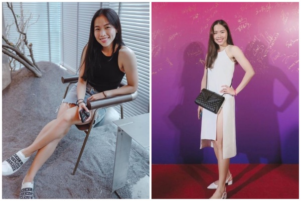 依瑟儂的修長美腿搭配甜美笑容,讓不少粉絲大讚「太漂亮了!」(翻攝自ratchanokmay IG)