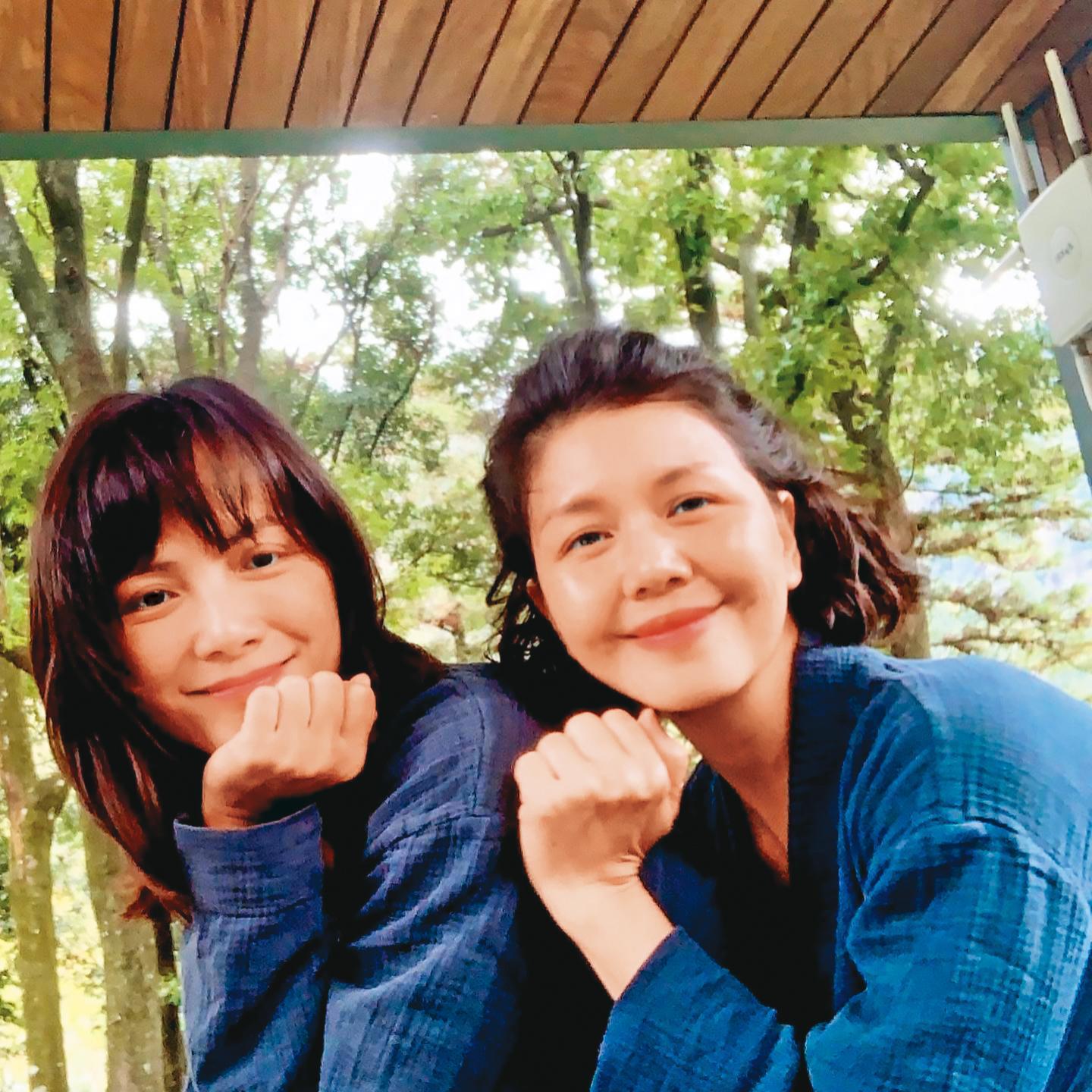 李心潔（左）和于子育（右）是超過20年的好友，兩人都認為對方是彼此的天使。（翻攝自于子育臉書）