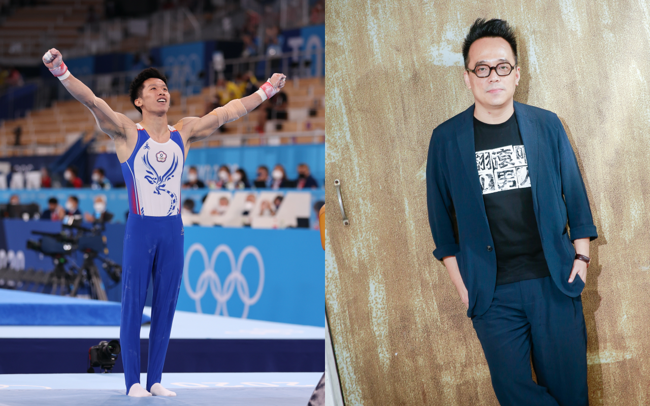 李智凱（左）奪下奧運銀牌，讓不少人向導演林育賢（右）敲碗再拍一部電影。（體育署提供、本刊資料照）