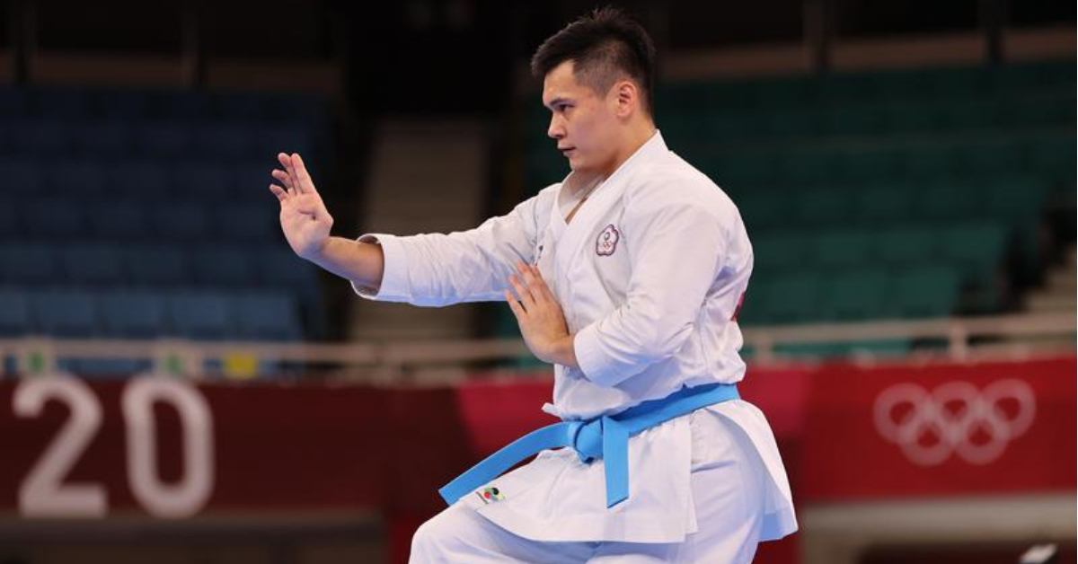 空手道好手王翌達2型平均24.97分，無緣下一輪排名賽。（體育署提供）