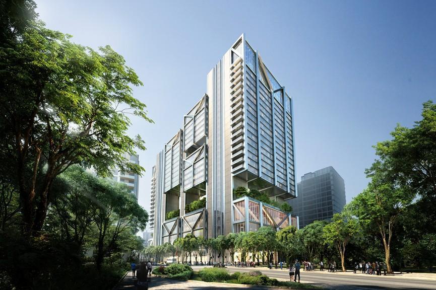 國產建材實業南港大型開發案，邀請國際知名的英國福斯特聯合建築師事務所規劃設計。（國產建材實業提供）