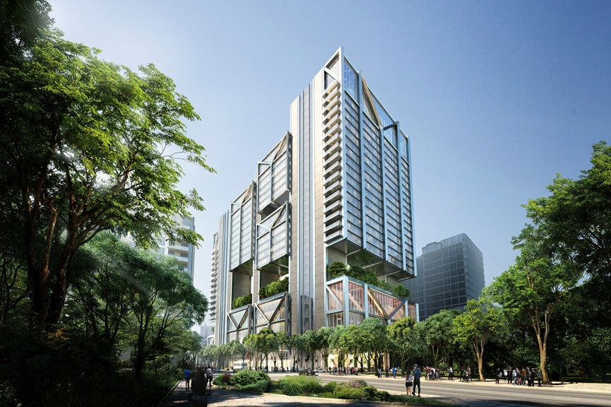 國產建材實業南港大型開發案，邀請國際知名的英國福斯特聯合建築師事務所規劃設計。（國產建材實業提供）