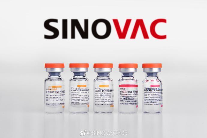 智利研究發現,施打完2劑科興疫苗者,數個月後保護力明顯下降。(翻攝自科興微博)