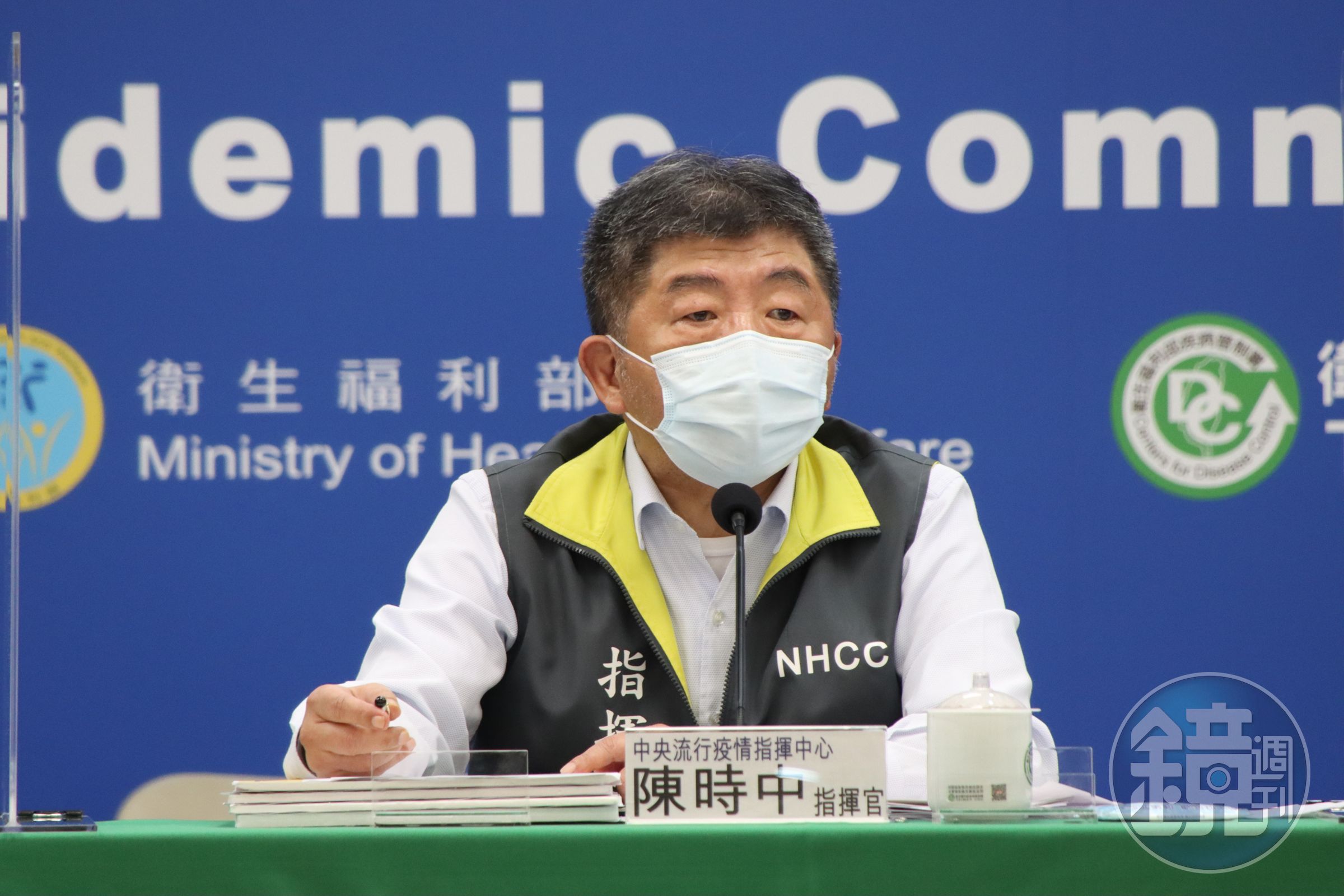 陳時中在記者會多次強調，民眾仍要做好防疫措施，不能掉以輕心。（指揮中心提供）