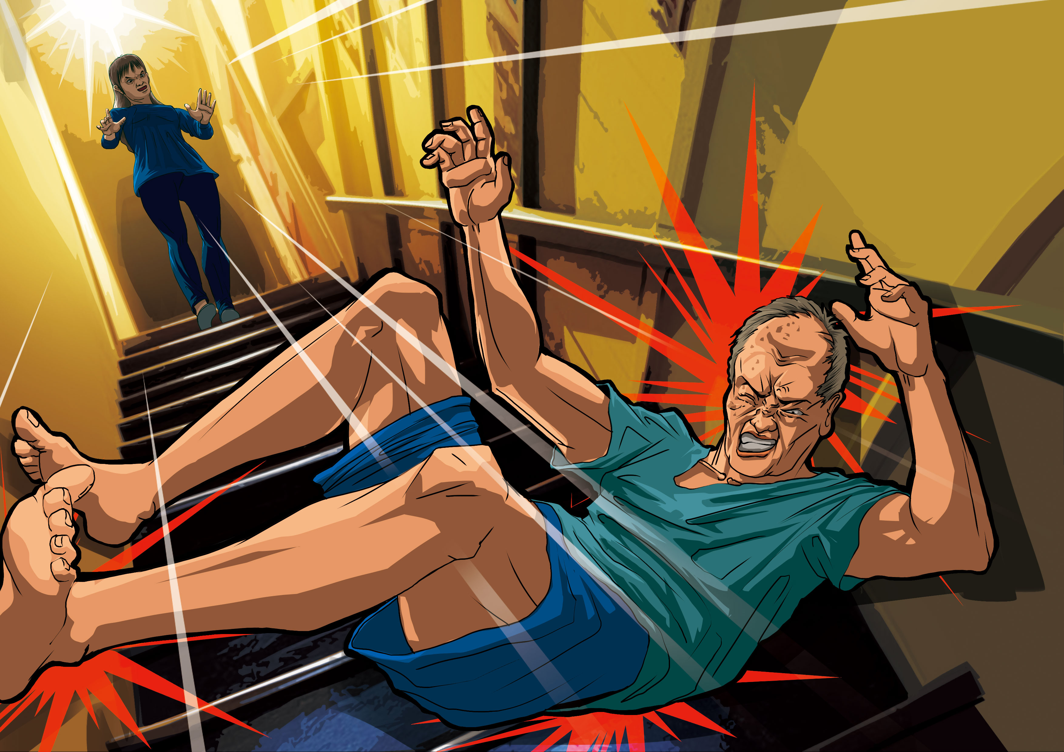 游女之前曾涉嫌將丈夫推下樓，當時丈夫命大，送醫急救後逃過死劫。