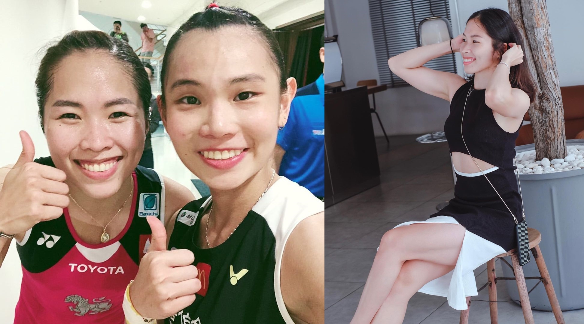 依瑟儂與戴資穎是對手也是好友，常在賽事上碰面。（翻攝自ratchanokmay IG）
