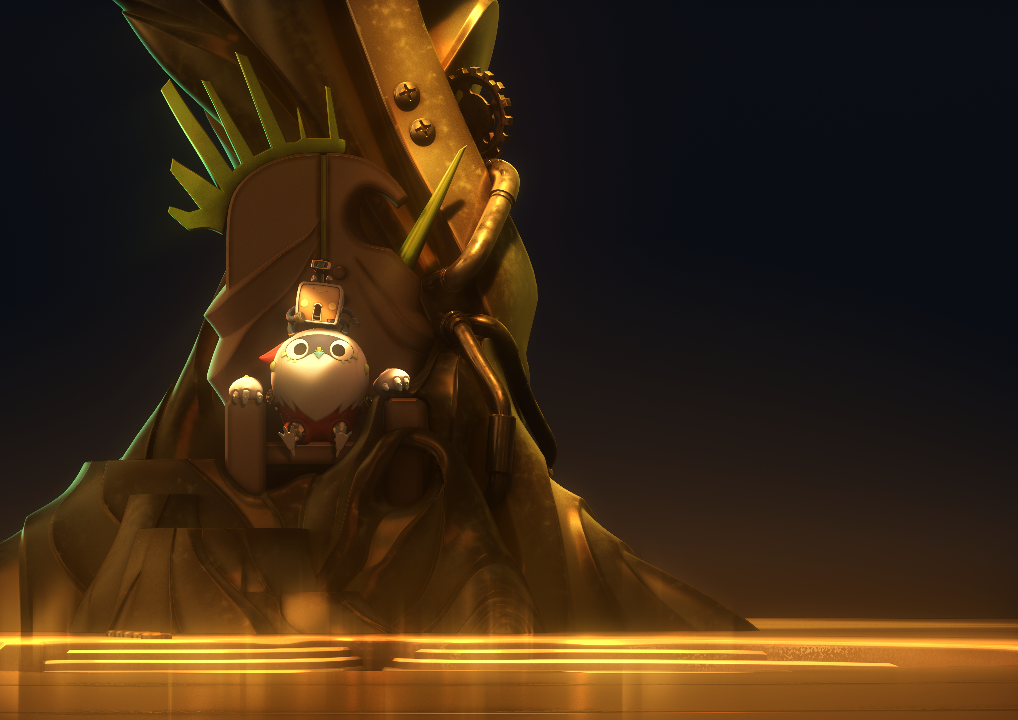 《歐米天空》雖是兒童動畫，但電影感十足。（公視提供）