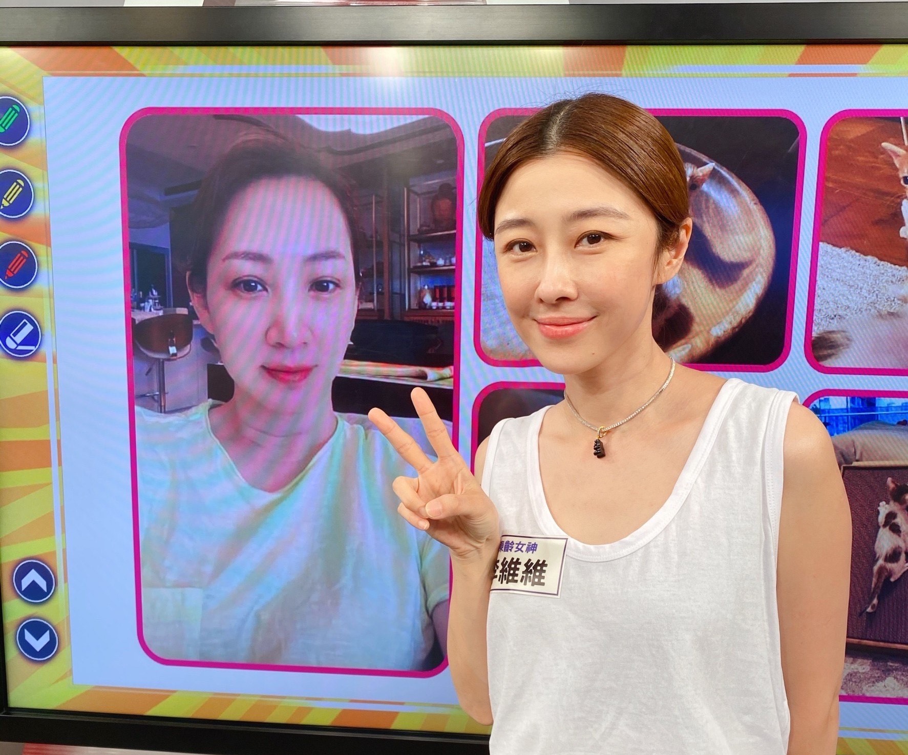 (2)凍齡女星李維維在《郁見新同學》節目中曾因亂吃減肥藥，差點拉肚子拉在計程車外，也被強行就醫。（完美國際提供）