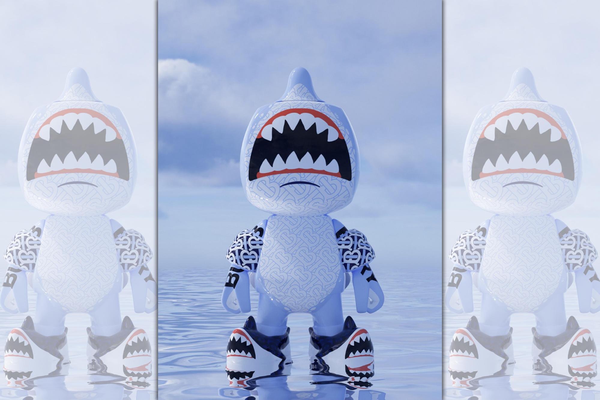 BURBERRY x Blankos Block Party的角色Sharky B。（BURBERRY提供）