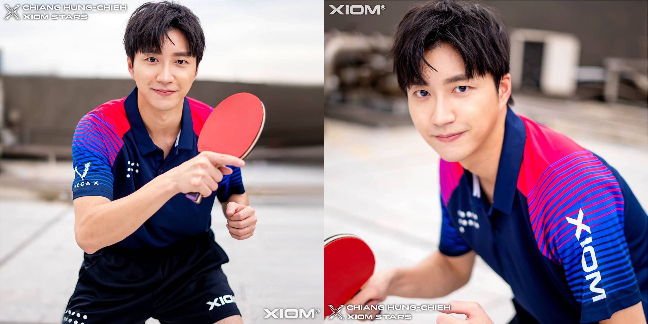 江宏傑為韓國桌球品牌代言，對他不熟的韓國網友發現這名小江歐巴長得還真帥。（XIOM IG）