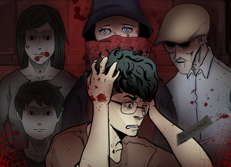 LINE WEBTOON推出鬼月特輯，以「大眾交通工具」為主題。（翻攝LINE WEBTOON）